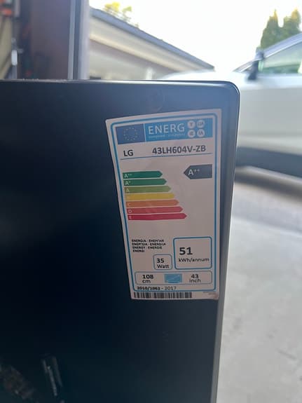 LG 43LH604V TV 43 tum