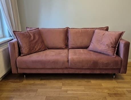 Bädsoffa sammet från bäddsofflagret i nyskick