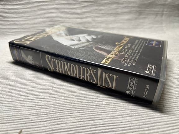 Schindler’s List VHS-film svensk text
