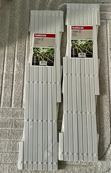 2st helt nya och ouppackade spaljéer från Plantagen