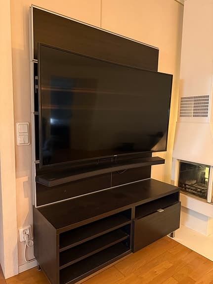 Väggpanel och TV-bänk(IKEA)