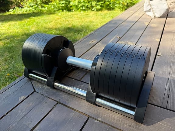 Justerbara hantlar svart set