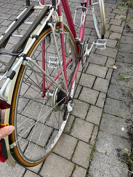 Fin vintage Crescent världsmästarcykel från 1984.