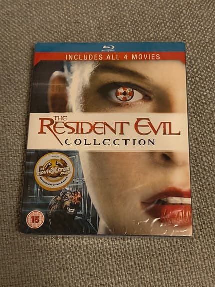 Resident Evil film collection 1, 2, 3,4 blu-ray movie