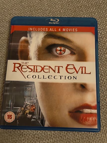 Resident Evil film collection 1, 2, 3,4 blu-ray movie