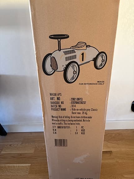 Oöppnad sparkbil