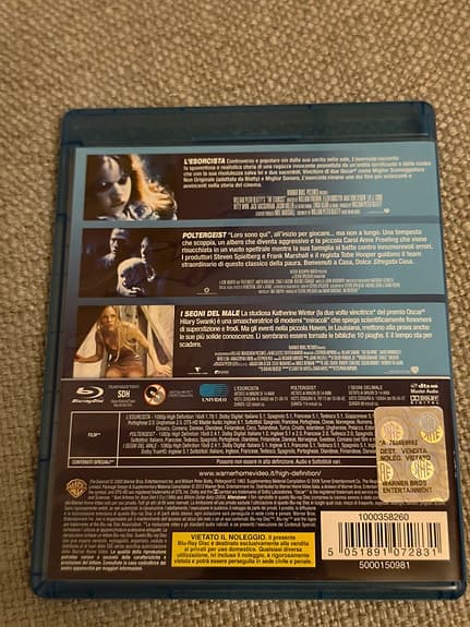 Blu-ray filmer skräcksamling