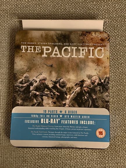 The Pacific (blu-ray film) metall box steel box