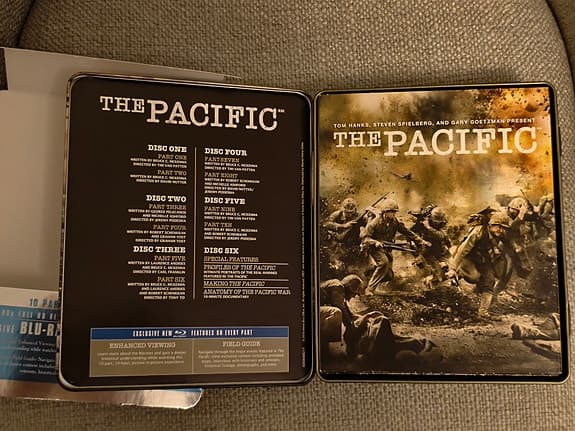 The Pacific (blu-ray film) metall box steel box