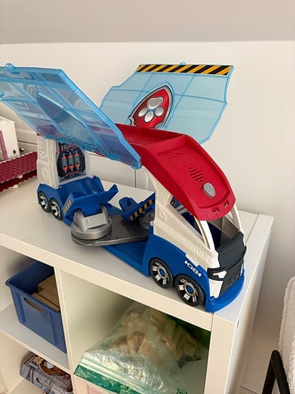 Paw Patrol leksaksbuss / lastbil med öppningsbar sida