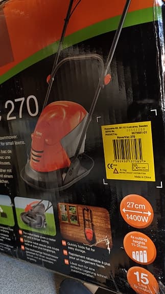 Electric Lawnmower by Husqvarna