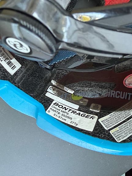 Bontrager Circuit MIPS cykelhjälm blå S 51-57 cm + Abus bygellås
