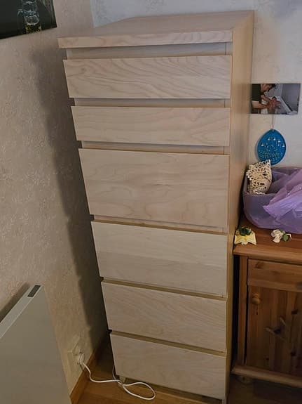 IKEA Malm byrå med spegel