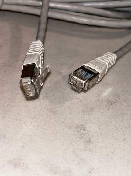 Nätverkskabel Ethernet RJ45 grå 10 meter