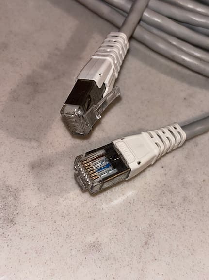 Nätverkskabel Ethernet RJ45 grå 10 meter
