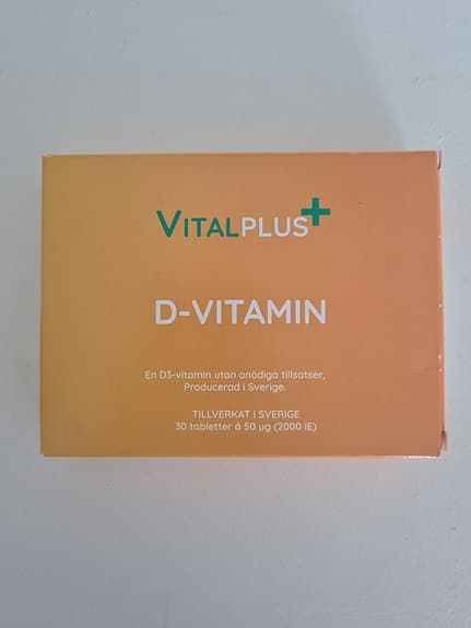 Vitalplus Omega-3 fiskolja och D-vitamin kosttillskott