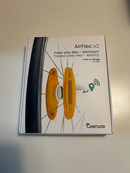 Overade AirFlec x2 cykelreflexer med AirTag-fäste
