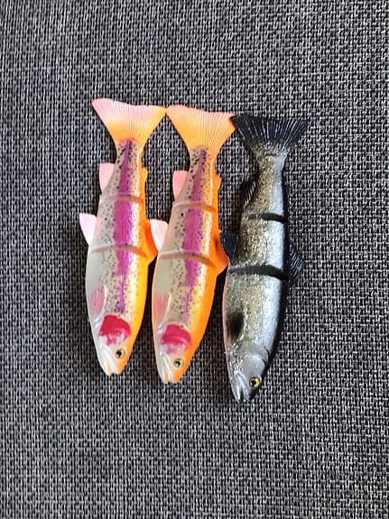 3x Savage Gear 25 cm Swimbaits – Realistiska gäddbeten!