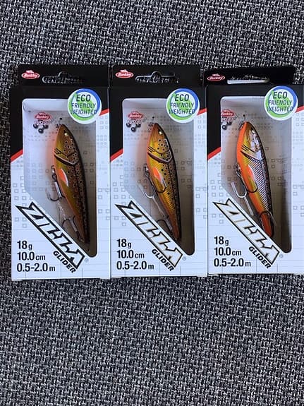 3x Berkley Zilla Glider 10 cm – Grym färg för gädda!