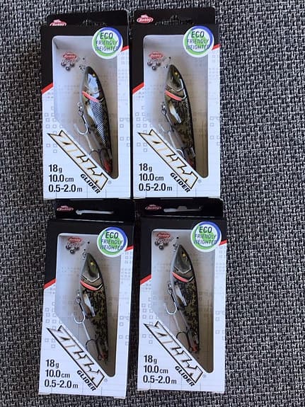 4x Berkley Zilla Glider 10 cm – Effektivt gäddbete!