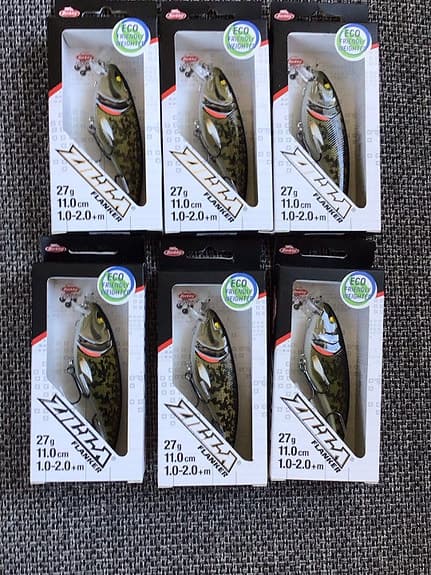 6x Berkley Zilla Flanker 11 cm – Gäddwobbler i populär färg!
