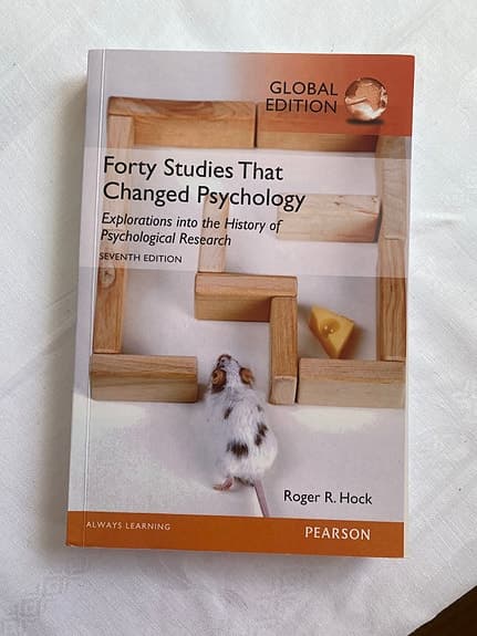 Forty Studies That Changed Psychology