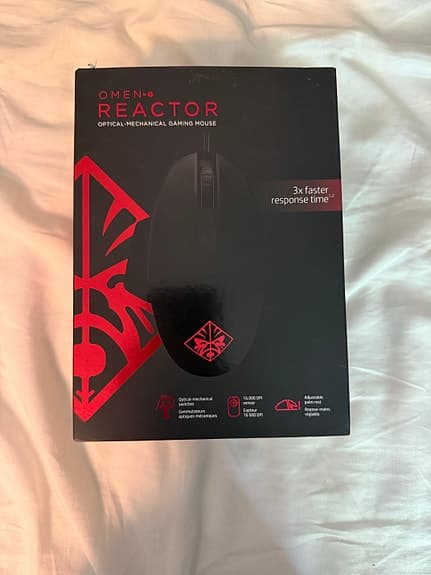 HP Omen Reactor gamingmus svart