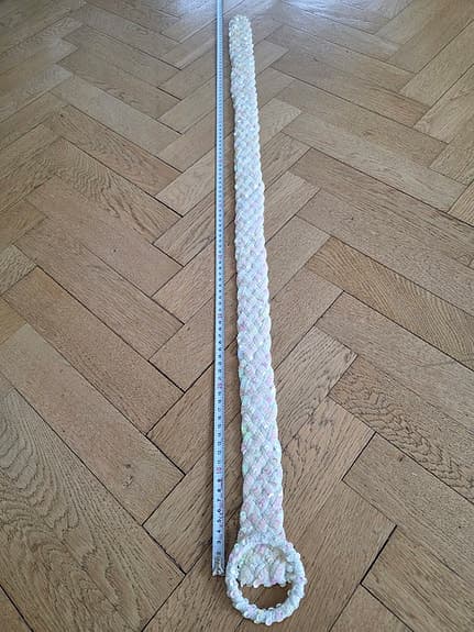 Vitt sequins bälte nytt 150kr onesize nytt