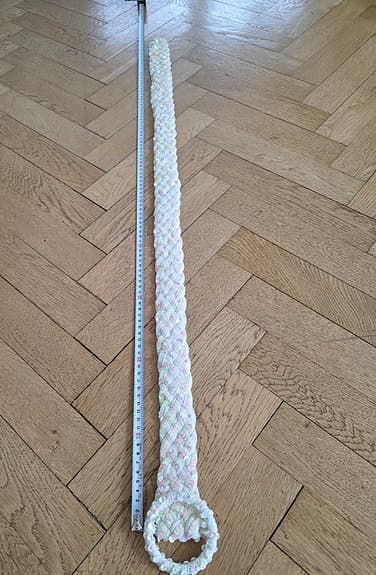 Vitt sequins bälte nytt 150kr onesize nytt