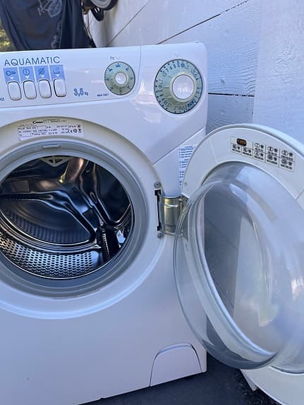 Candy Aquamatic, LITEN frontmatad tvättmaskin vit