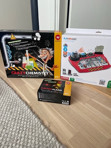 3 experiment / teknik kit för ålder 8+
