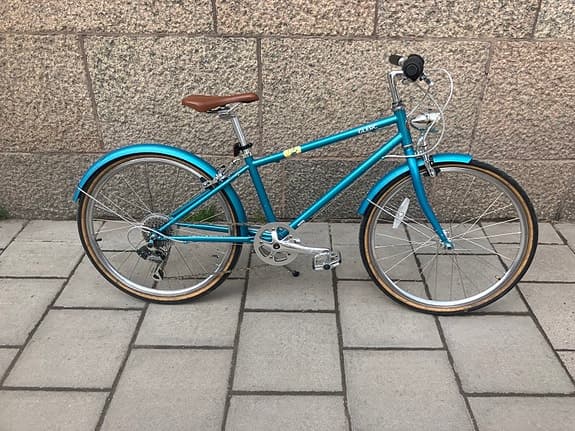 6 Växlad Ljusblå Barncykel Med Lampor