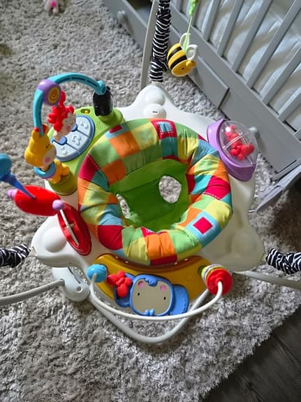 Fisher-Price hoppgunga aktivitetsstol för bebis