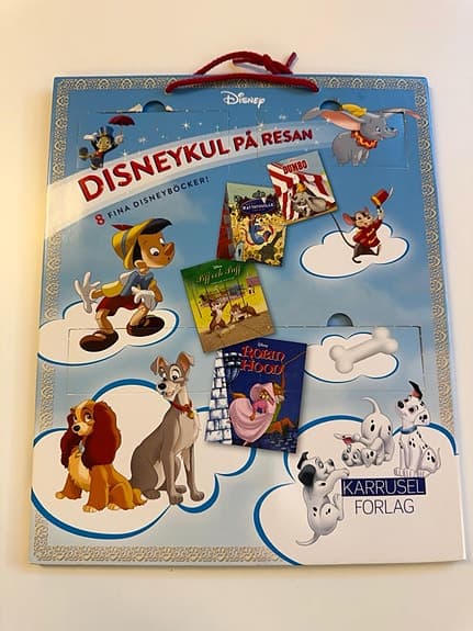 Disney bokpaket “Disneykul på resan” med 8 små böcker