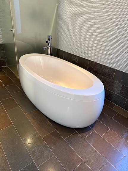 Il Bagno Alessi Fristående badkar vitt oval modell