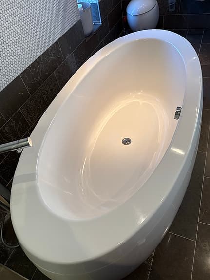 Il Bagno Alessi Fristående badkar vitt oval modell
