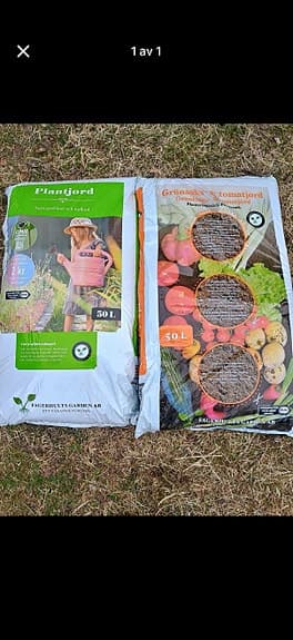 Plantjord och grönsaksjord 50 L säckar