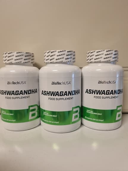 3 burkar Ashwagandha kosttillskott
