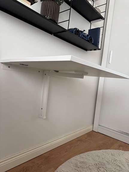 IKEA väggmonterat fällbart bord vitt