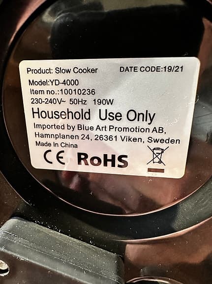Slow cooker YD-4000