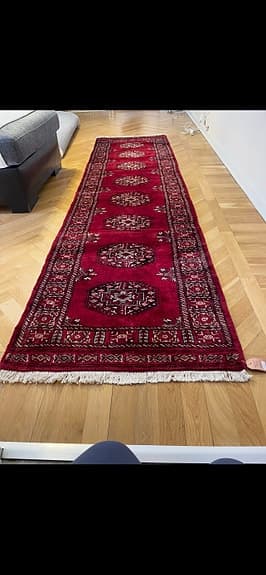 &Tradition röd gångmatta ull 80x207 cm orientalisk