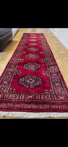 &Tradition röd gångmatta ull 80x207 cm orientalisk