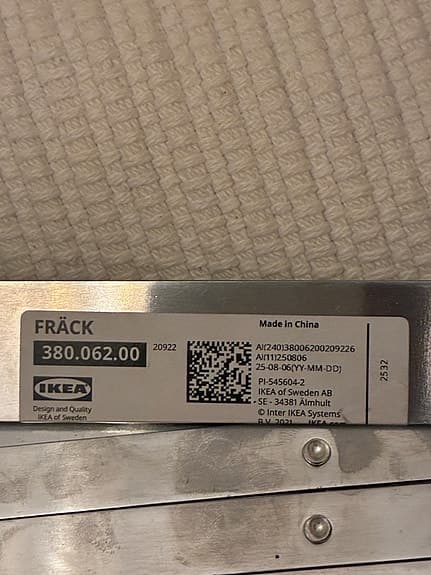 IKEA FRÄCK väggspegel med utdragbar arm