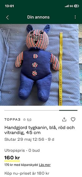 Handgjord Tygkanin Ny