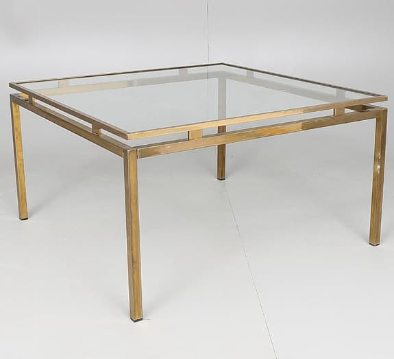 Franskt 70-tals soffbord | Guy Lefèvre för Maison Jansen (Mässing & Glas)