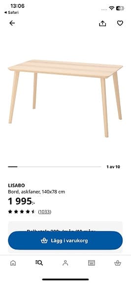 Lisabo matbord IKEA