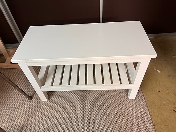 Bänk vit Ikea