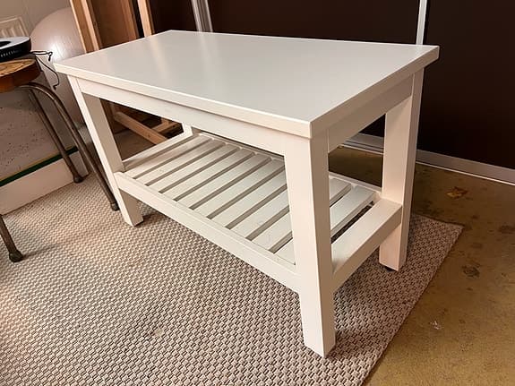 Bänk vit Ikea