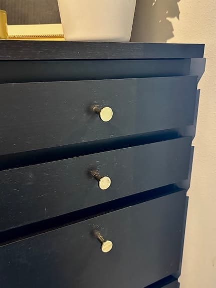 Ikea MALM byrå med 6 lådor & spegel