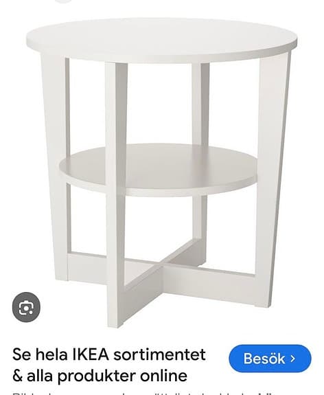 Ikea soffbord och matchande sidobord  av märke vejmon
